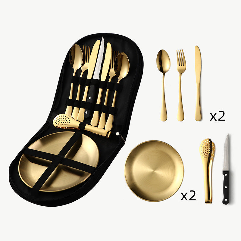 Stainless Camping Tableware Set — product view 10