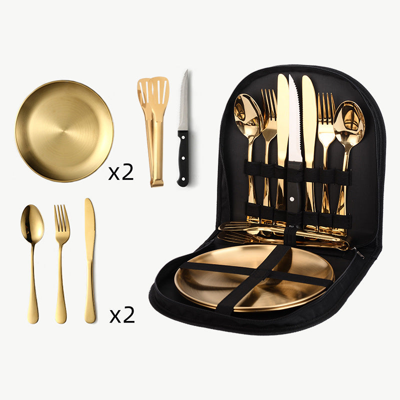 Stainless Camping Tableware Set — product view 11