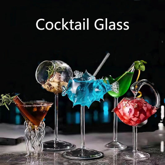 Animal-Shaped Borosilicate Cocktail Glass