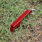 Red — Aluminum Bottle-Opener Keychains