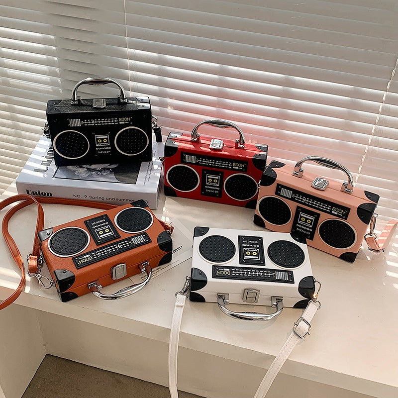 Retro Radio-Shaped Crossbody Bag — product view 2