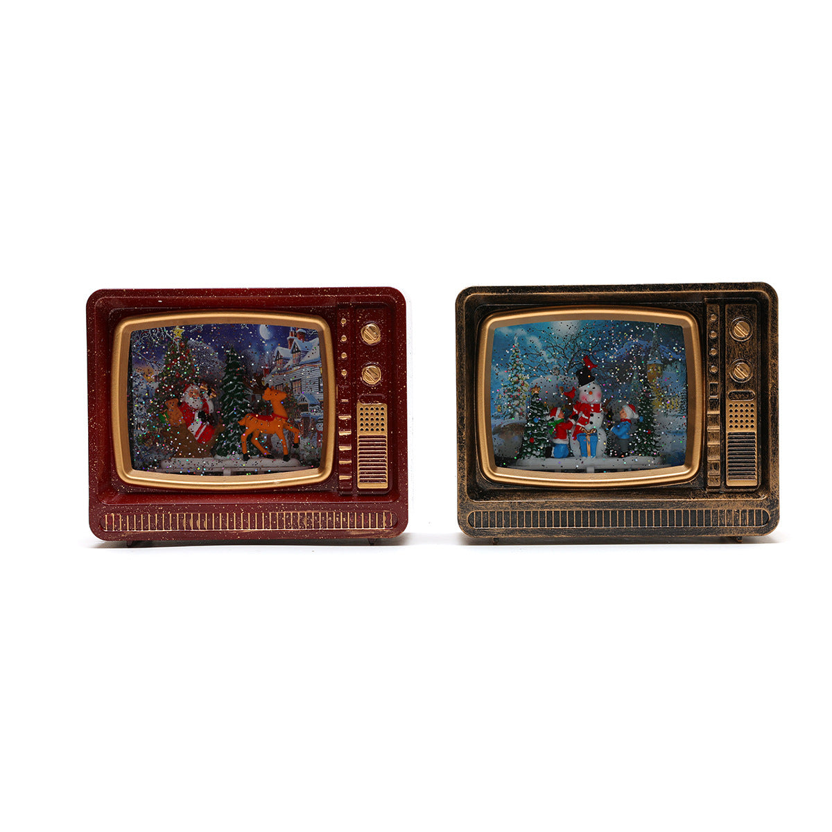 Retro TV LED Christmas Snow Globe — product view 5
