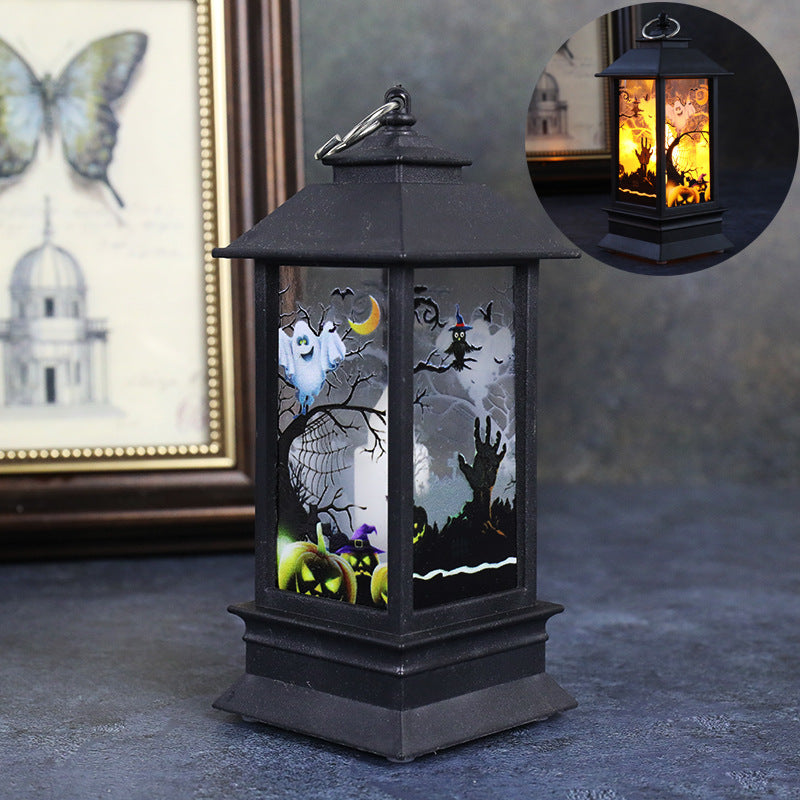 Retro Flame Halloween Lantern — product view 8