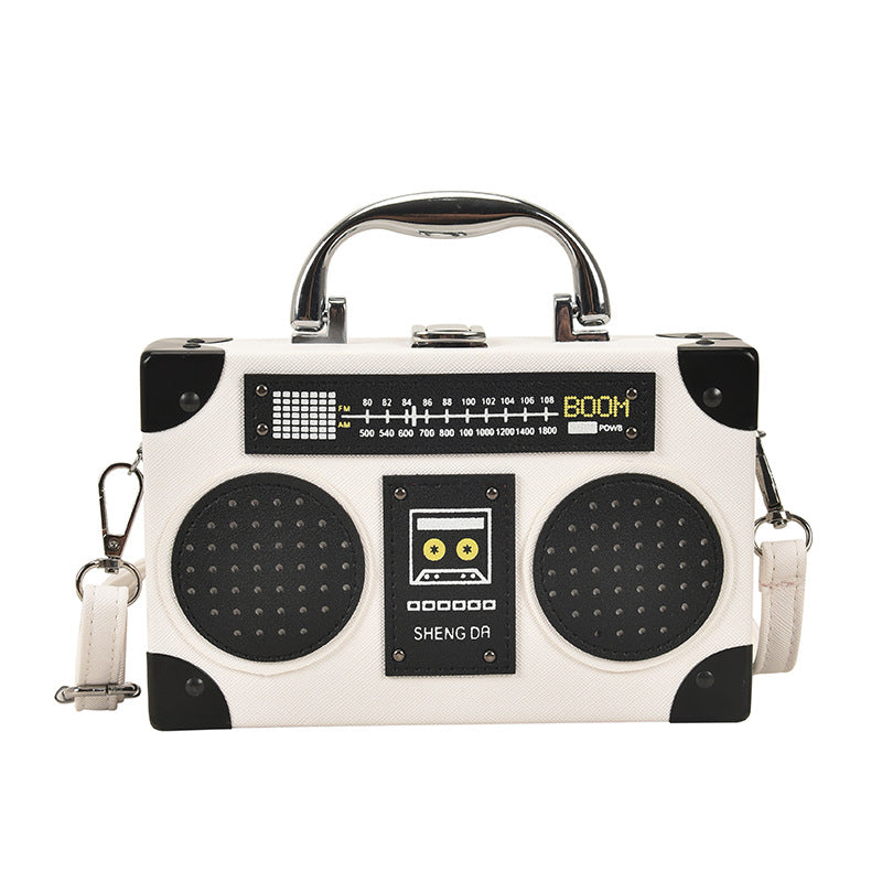 Retro Radio-Shaped Crossbody Bag — product view 6