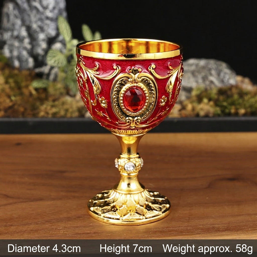 Baroque Rhinestone Metal Shot Goblet — product view 7