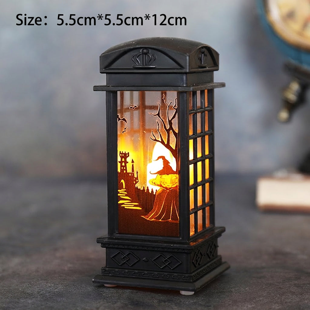 Retro Flame Halloween Lantern — product view 3
