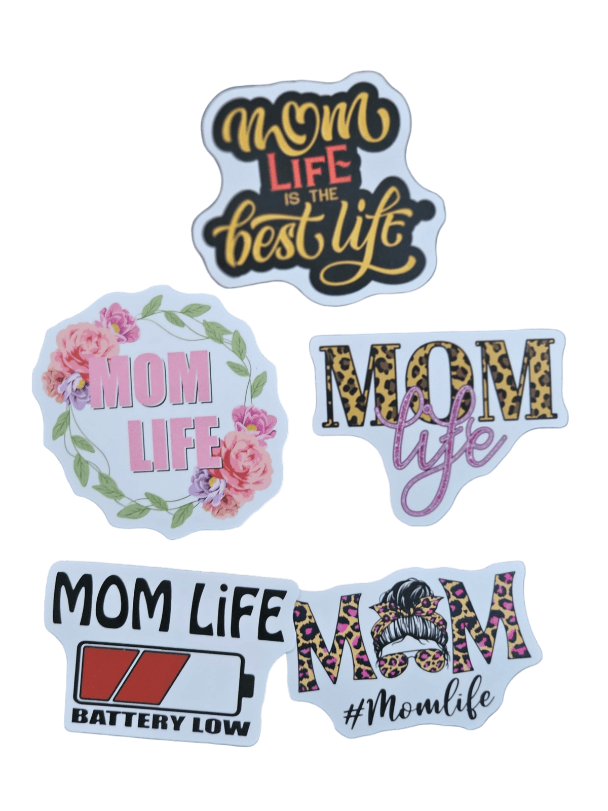 Mom Life 50-Pack Decorative Stickers - Personalization & Scrapbooking Essentials for Mothers
