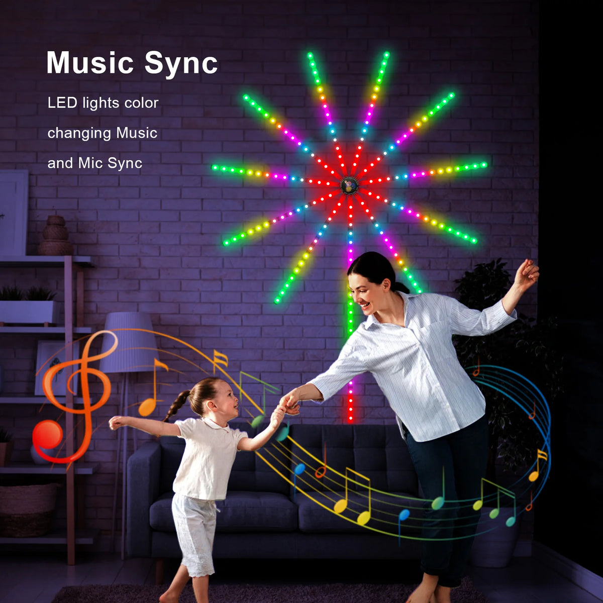 LumiBurst™ – Music-Synced Firework Light Show