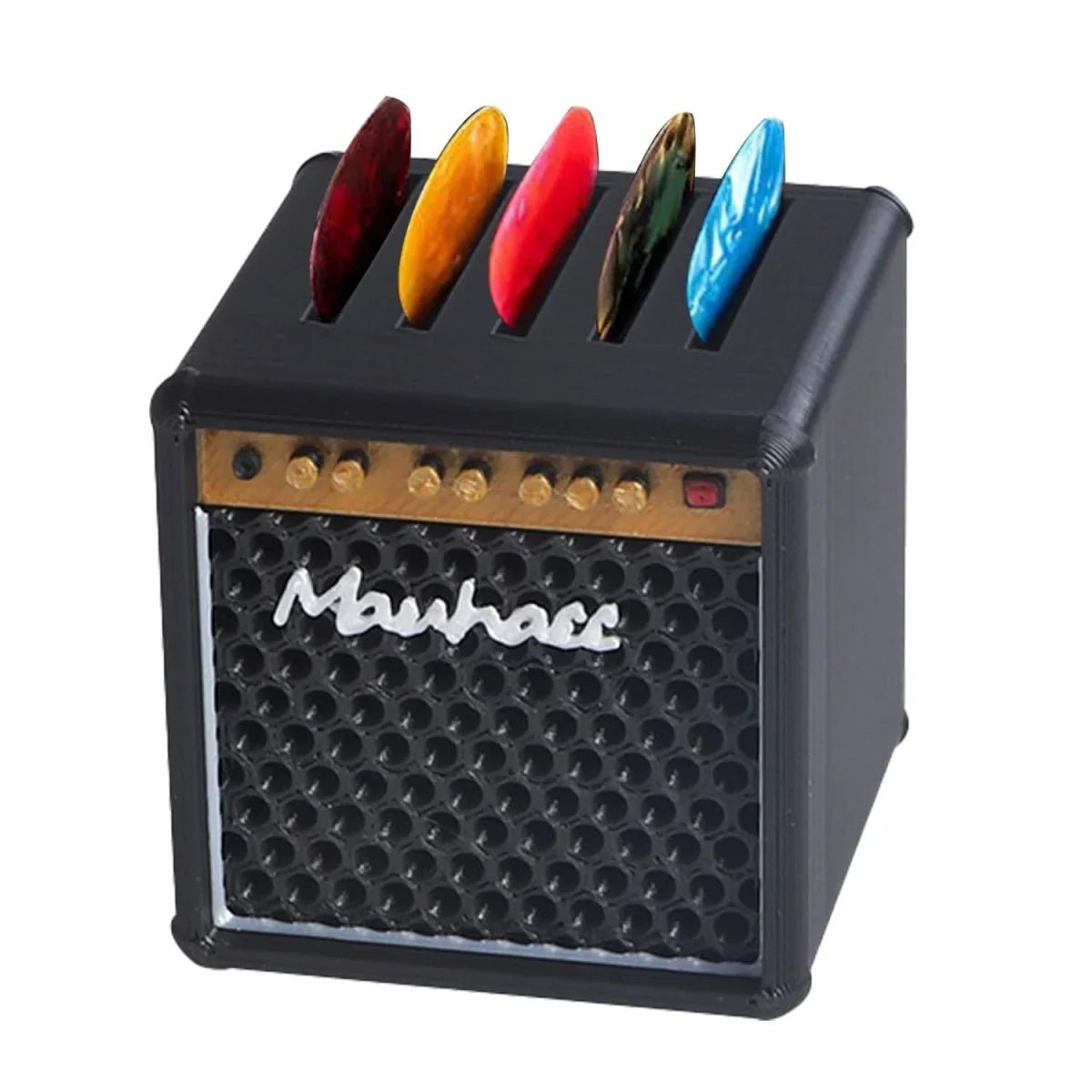 AmpGod Pick Vault – 3D Printed Guitar Pick Holder Shaped Like a Mini Amp for Rockers Who Never Miss a Riff