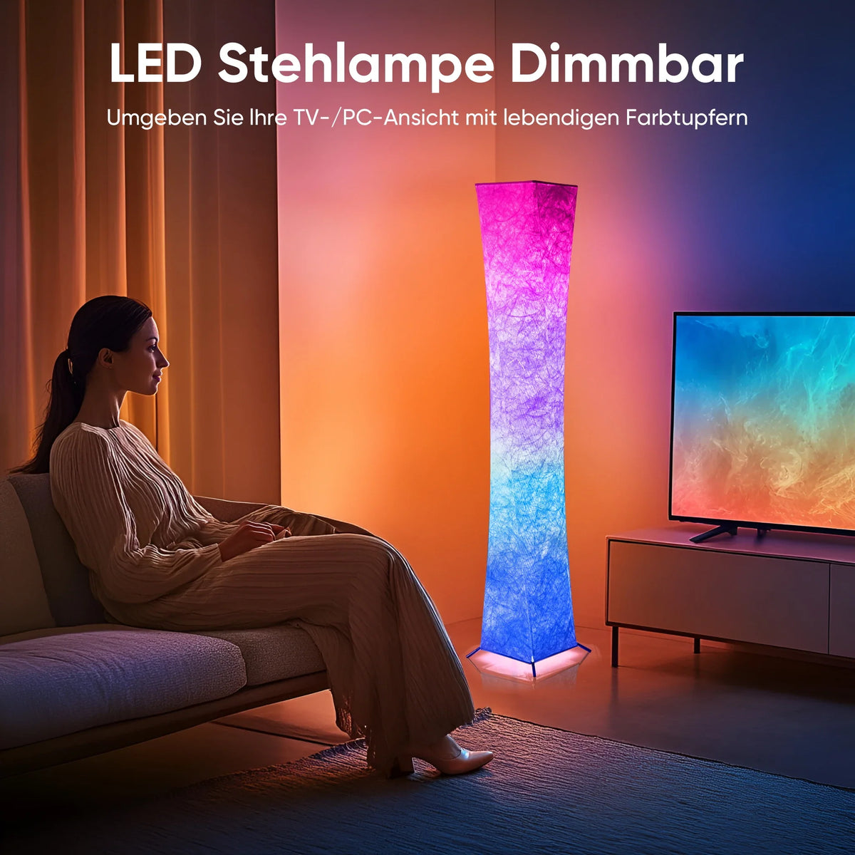 Simple Design Soft Light Floor Lamp,