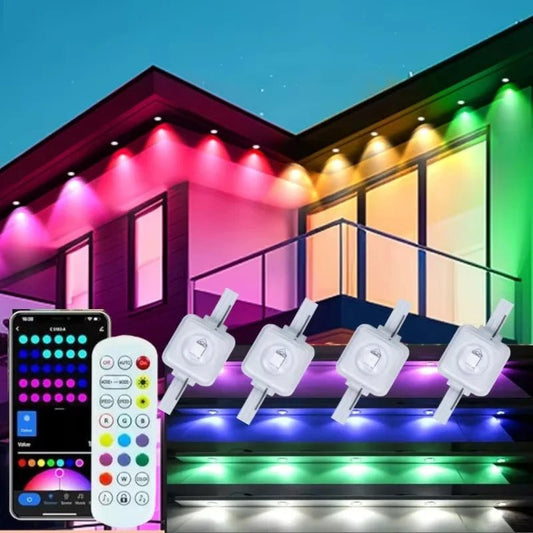 Outdoor Lights 300ft IP67 Eaves with App & Music Sync