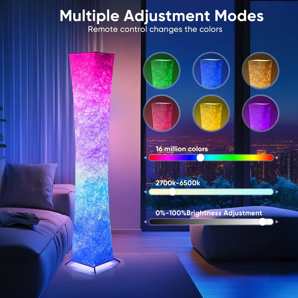 Simple Design Soft Light Floor Lamp,