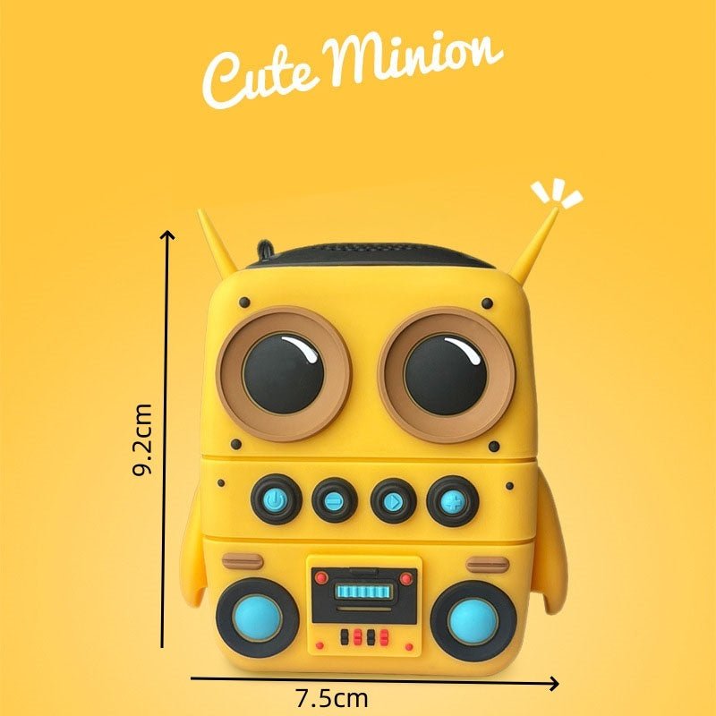 Cute Robot Bluetooth Speaker (Portable Wireless Mini Speaker, 5–8 Hour Battery)