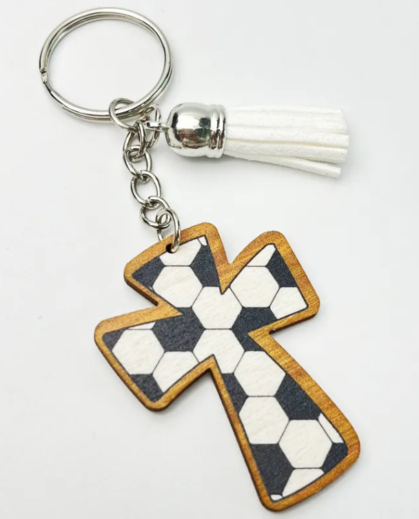Soccer Cross Keychains product image 1