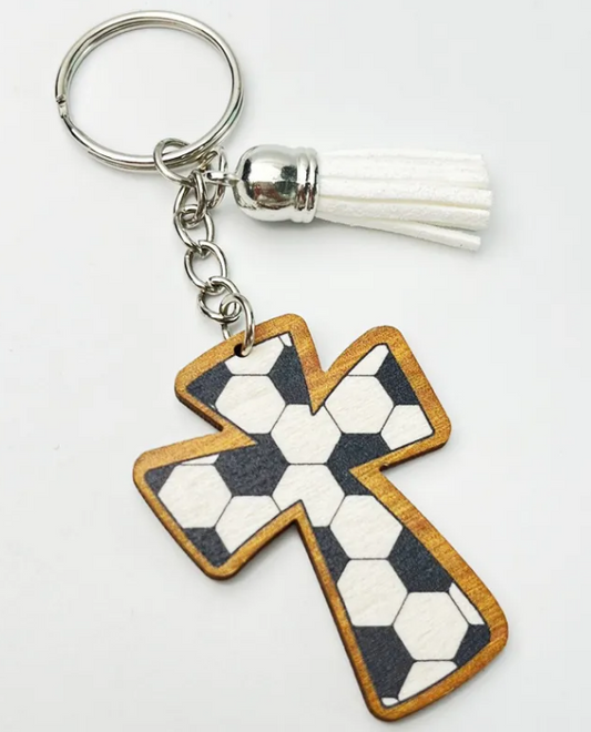Soccer Cross Keychains product image 1