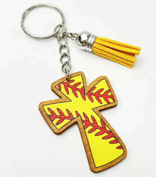 Softball Cross Keychains product image 1