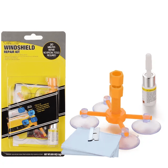 clearview windshield saver kit diy windshield chip and crack repair